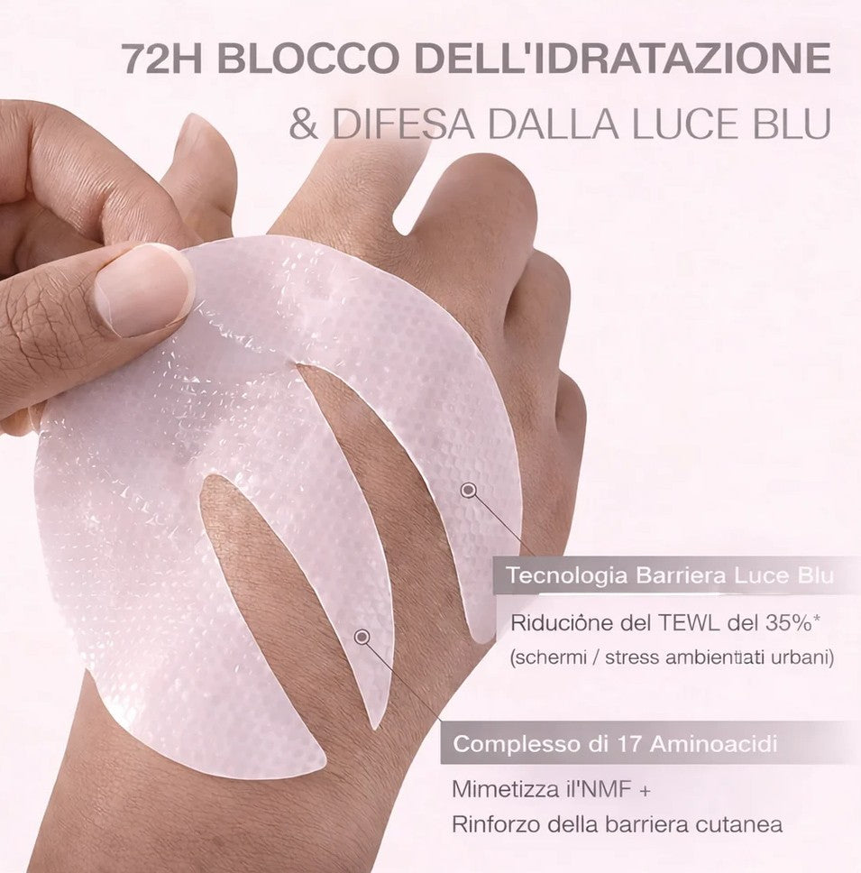 Maschera per gli occhi con biocollagene attivo