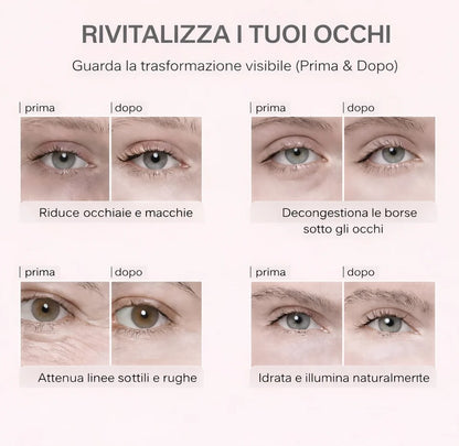 Maschera per gli occhi con biocollagene attivo